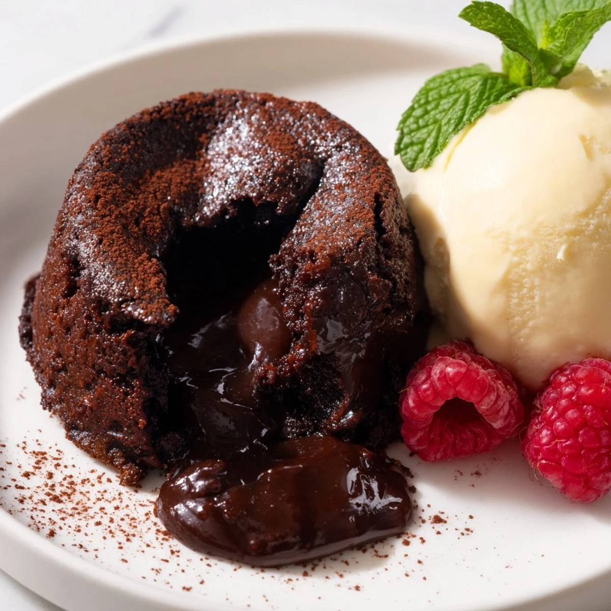 Chocolate Lava Cakes Vanilla