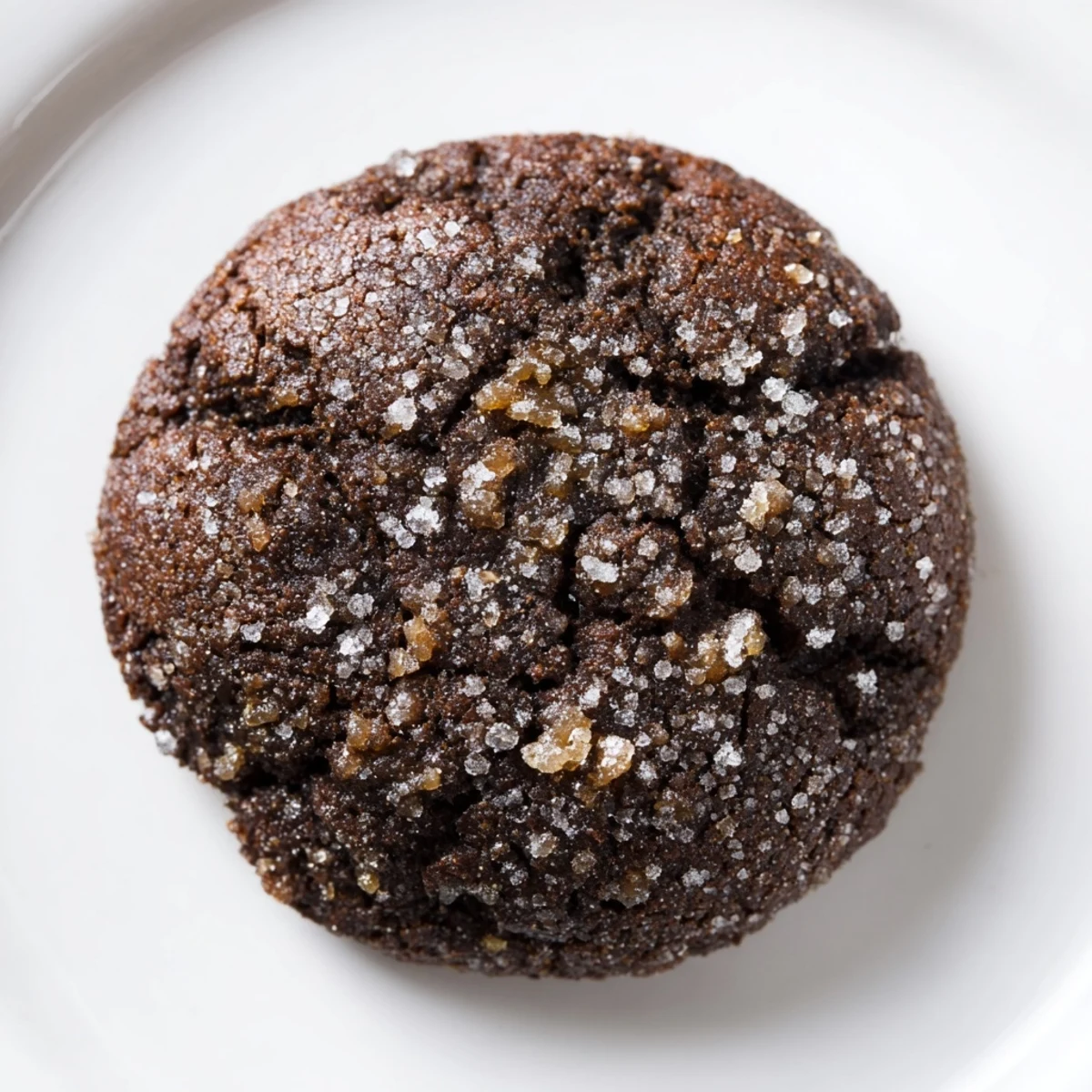 Freshly baked Gingerbread Snaps with ginger crackled tops, resting on a cooling rack.