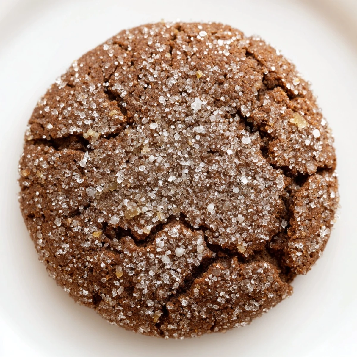 Crumbly Gingerbread Snaps with ginger bits, dusted with sugar beside a warm mug.