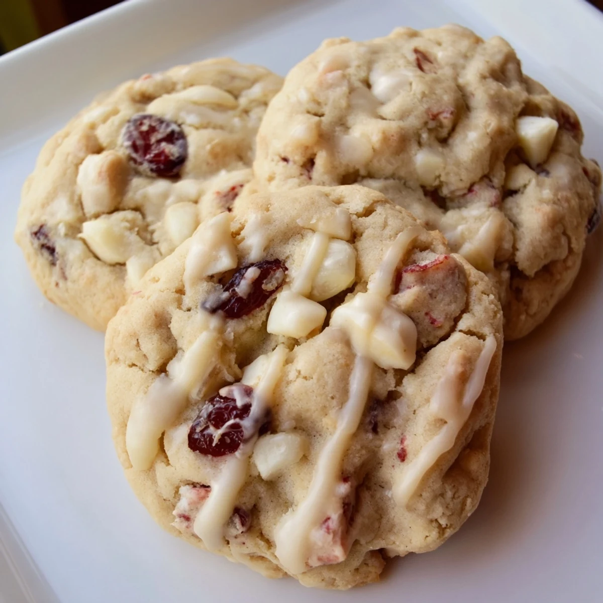 Stack of Irresistible Maraschino Cherry Cookies with juicy red cherries and sweet glaze.