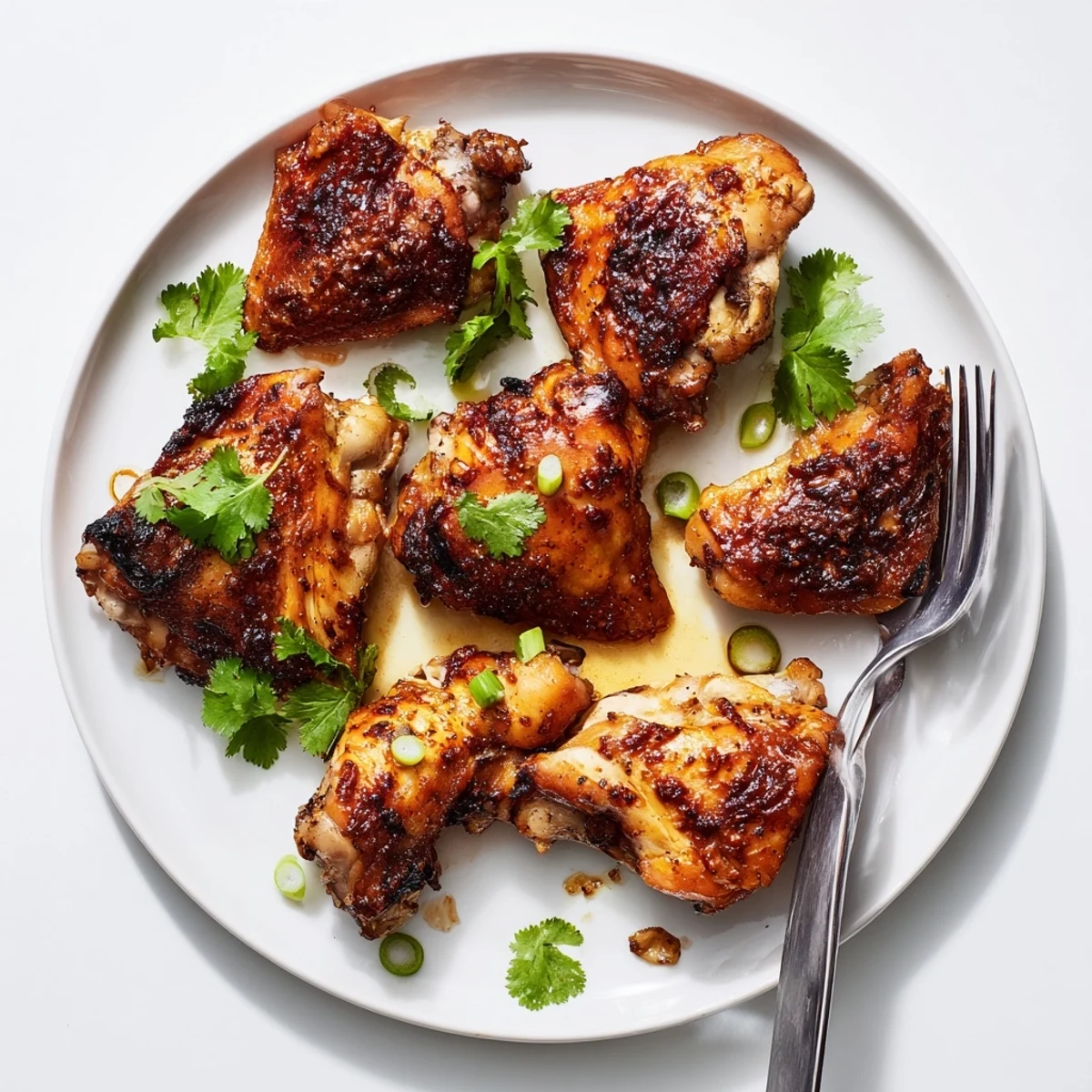 Golden roasted Ina Gartens Indonesian Ginger Chicken with caramelized skin and sticky soy ginger glaze