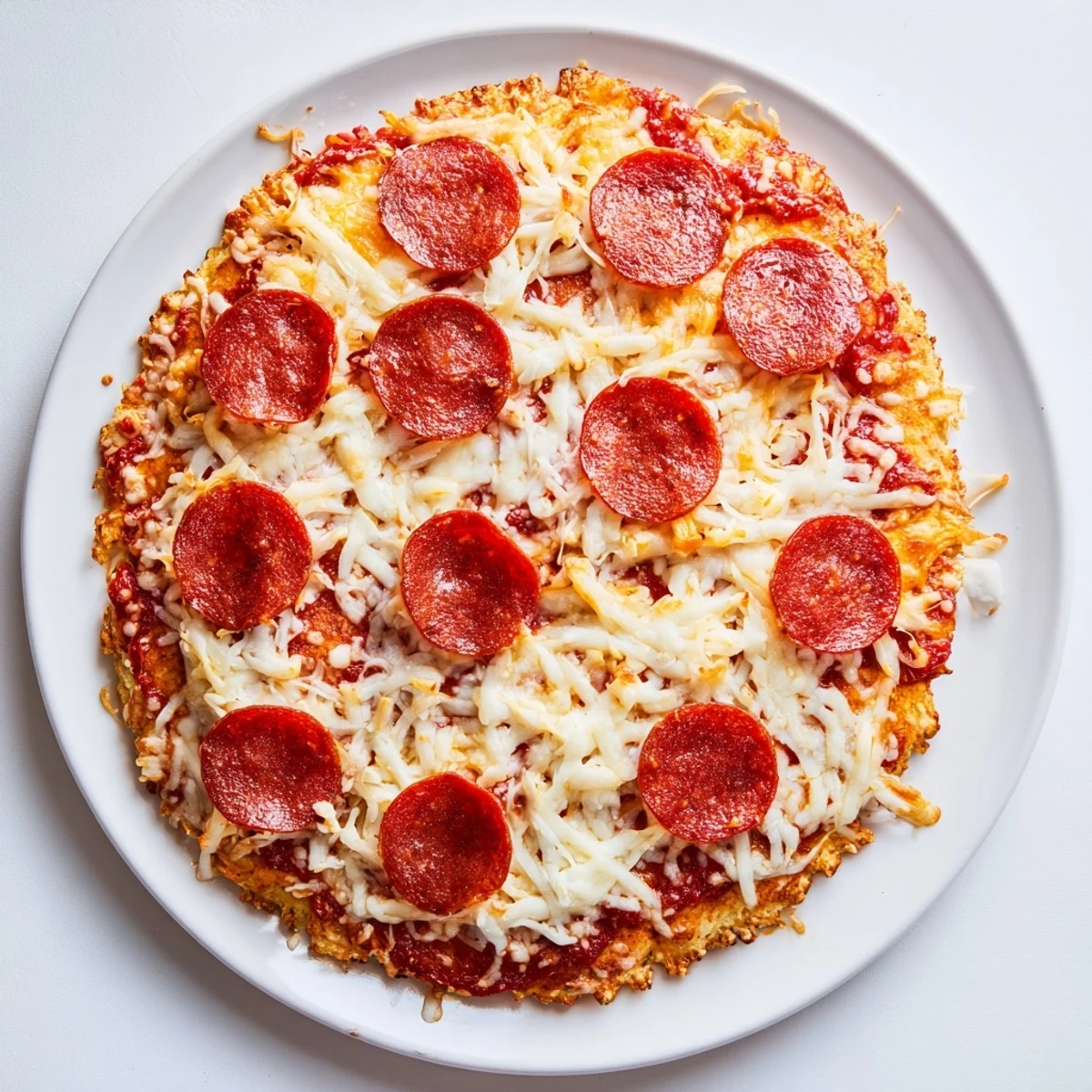 Thick crust pan pizza recipe featuring gooey mozzarella and perfectly browned edges in round pan