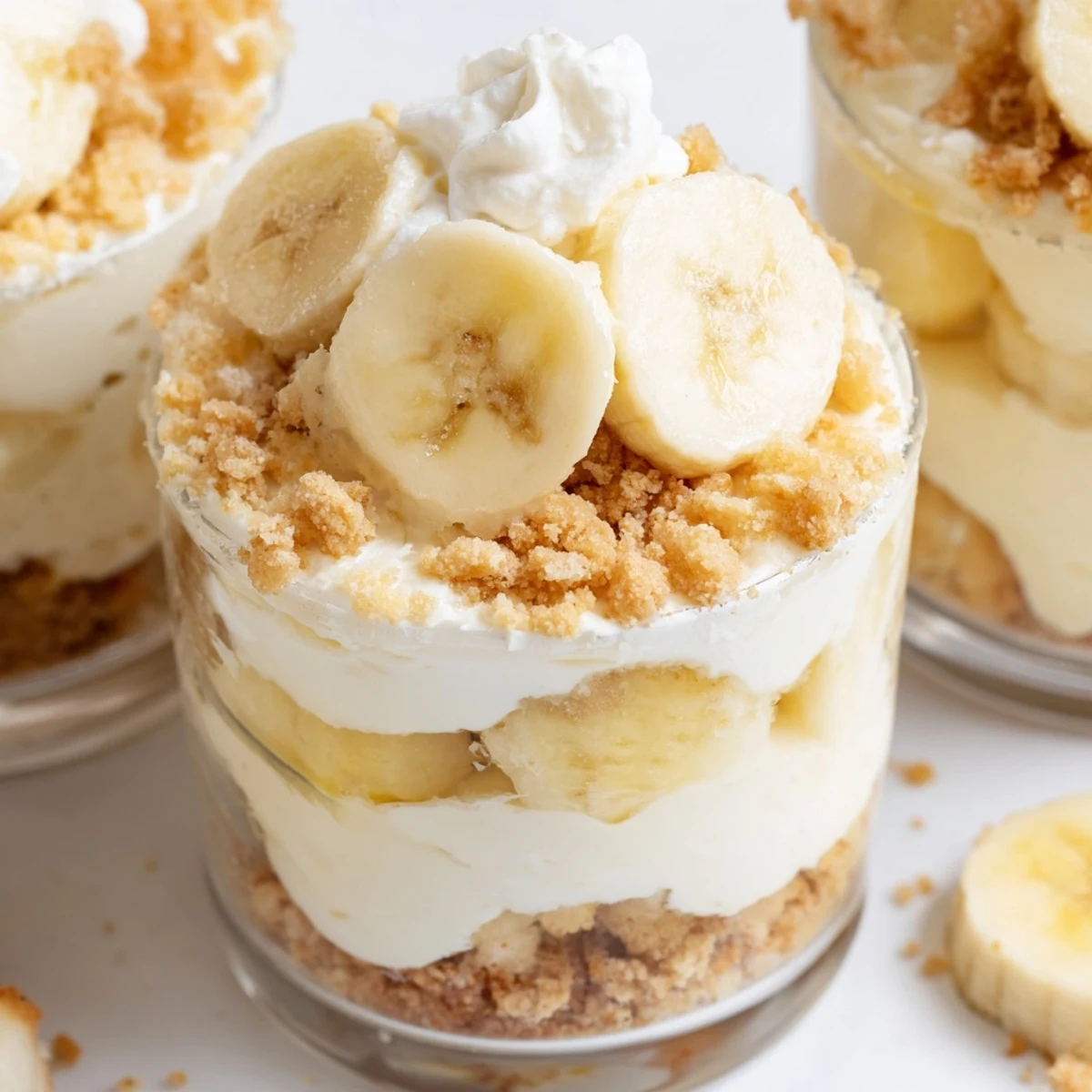 No Bake Banana Pudding Cheesecake Cups