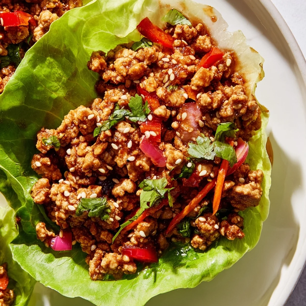 Healthy Ground Turkey Lettuce Wraps