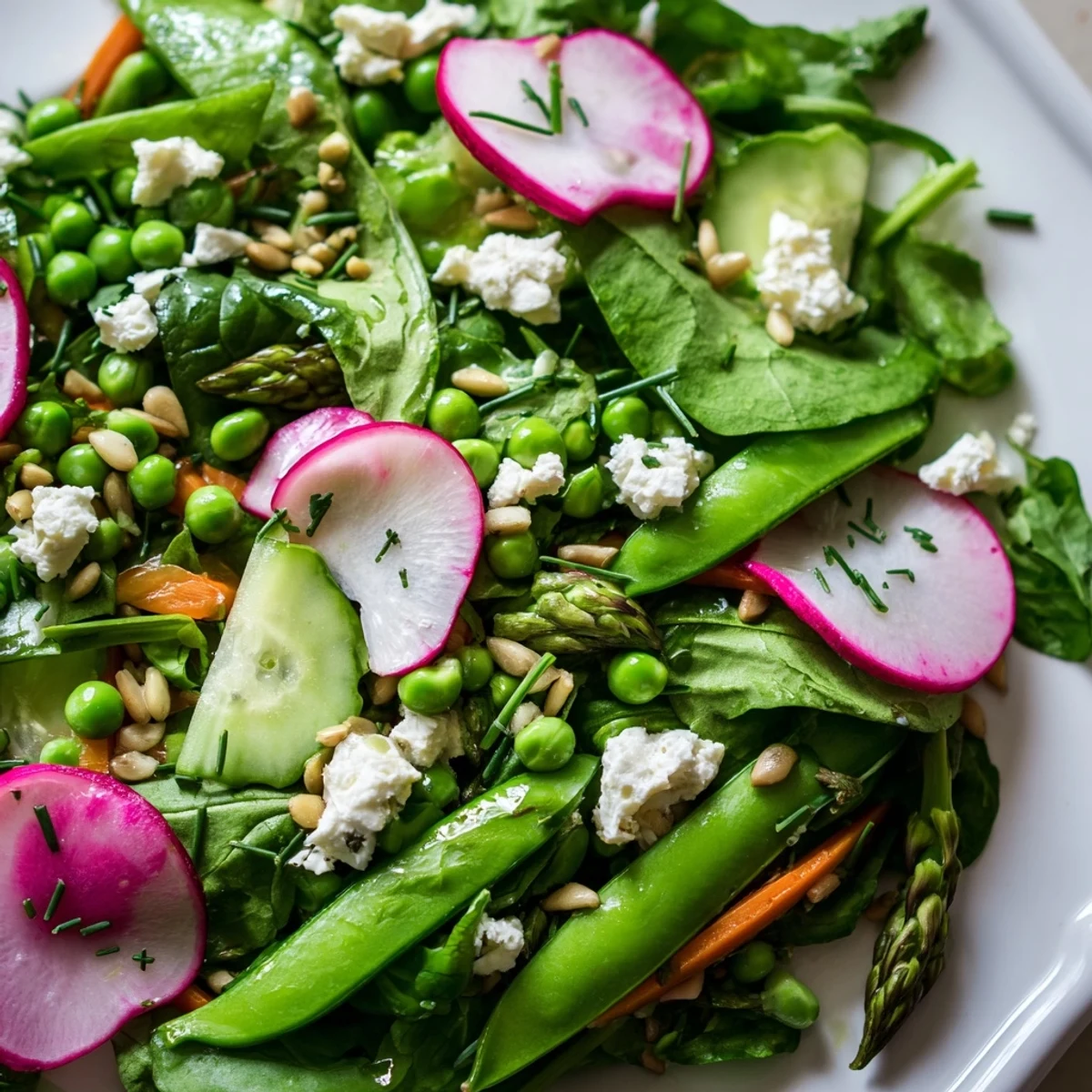 Bright Spring Salad Greens
