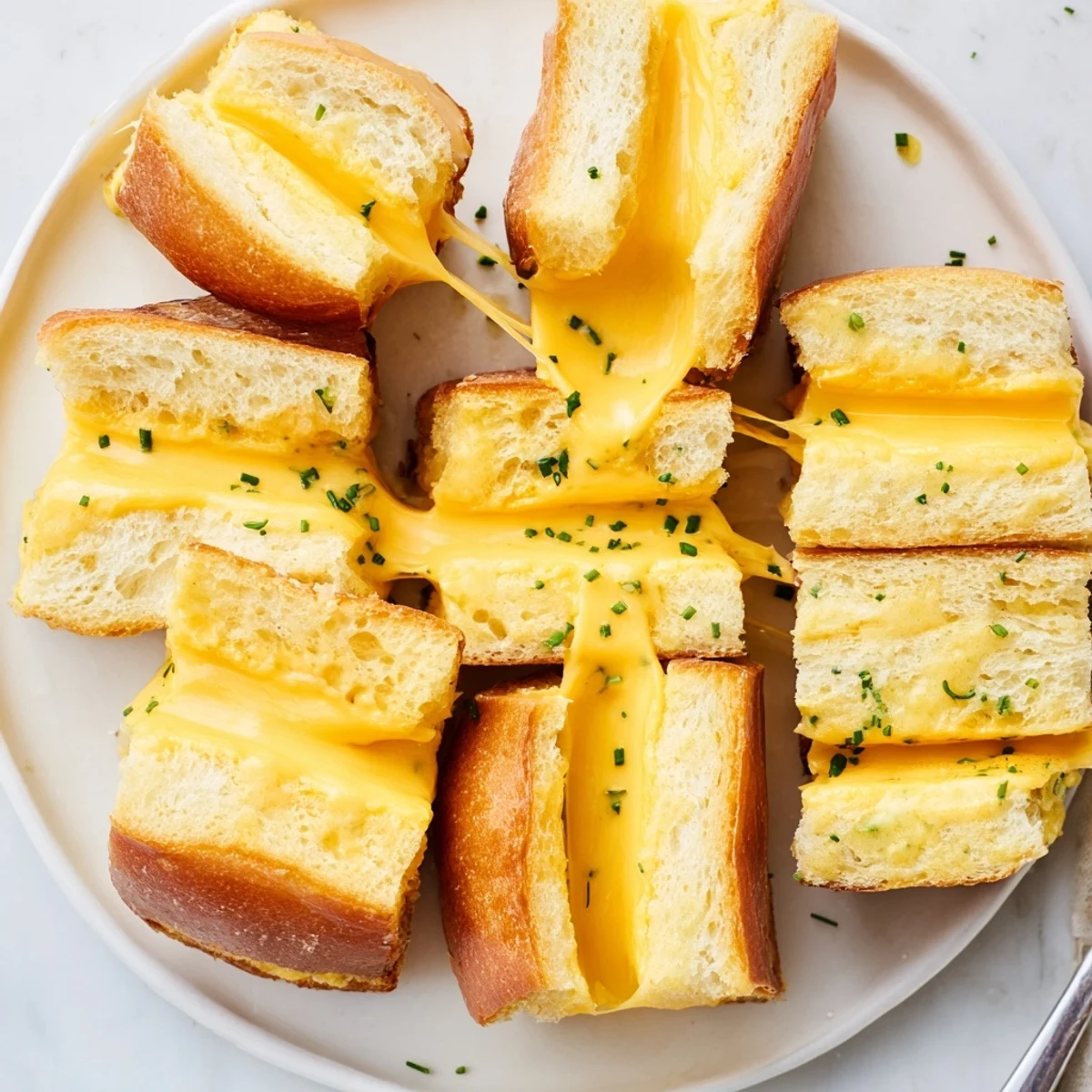 Warm, gooey Mini Grilled Cheese Hawaiian Rolls with golden-buttered tops, pull-apart