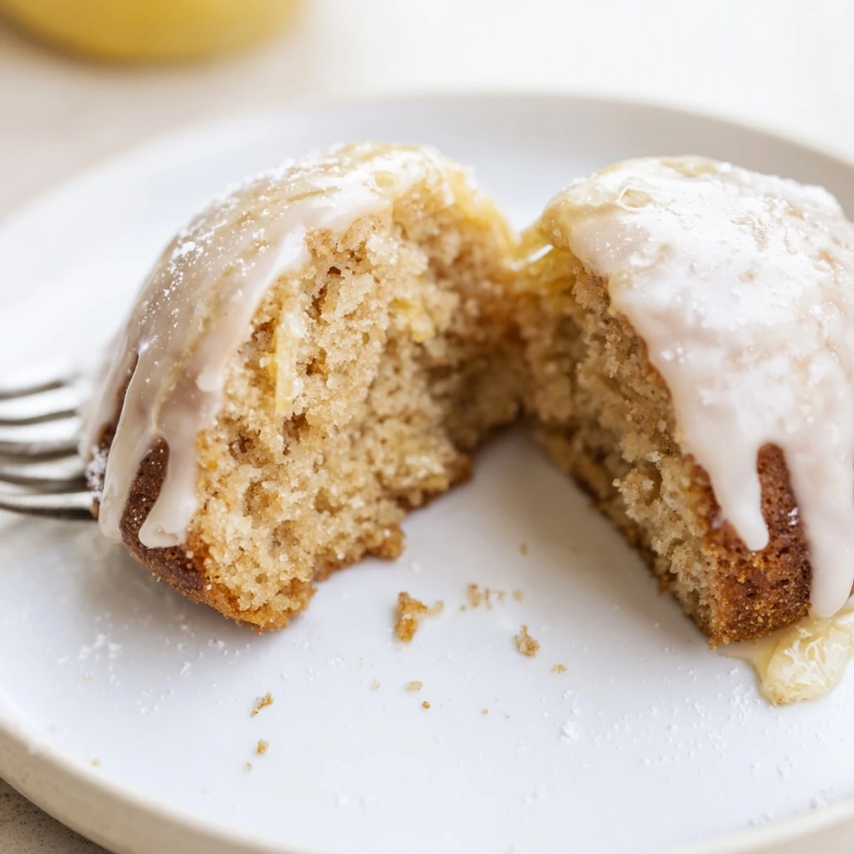 Fresh baked Banana Donuts cooling on wire rack, golden edges and cinnamon.