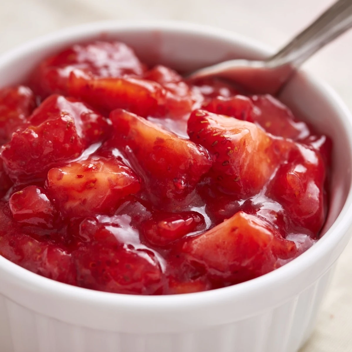 Chilled Strawberry Cake Filling Recipe glossy, seedy texture perfect for cupcakes