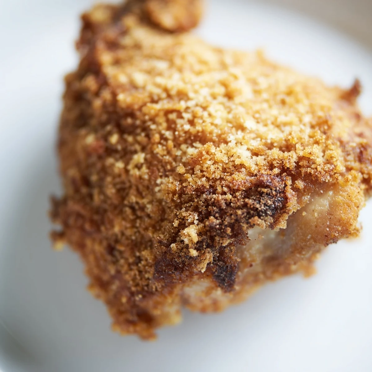 Golden fried crispy dill pickle chicken resting on a wire rack with extra garnish