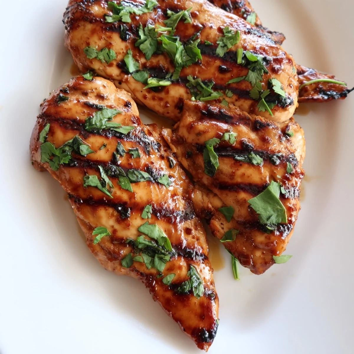Tropical Key West grilled chicken served with lime wedges showcasing beautiful grill lines and succulent texture