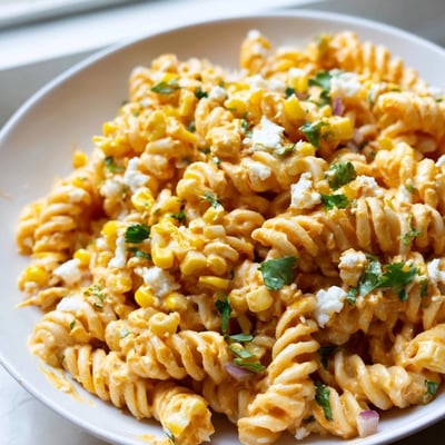 Creamy Elote Pasta Salad