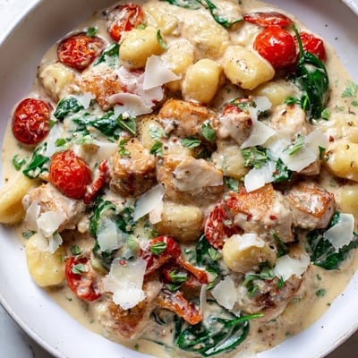 Creamy Herb Chicken Gnocchi Skillet